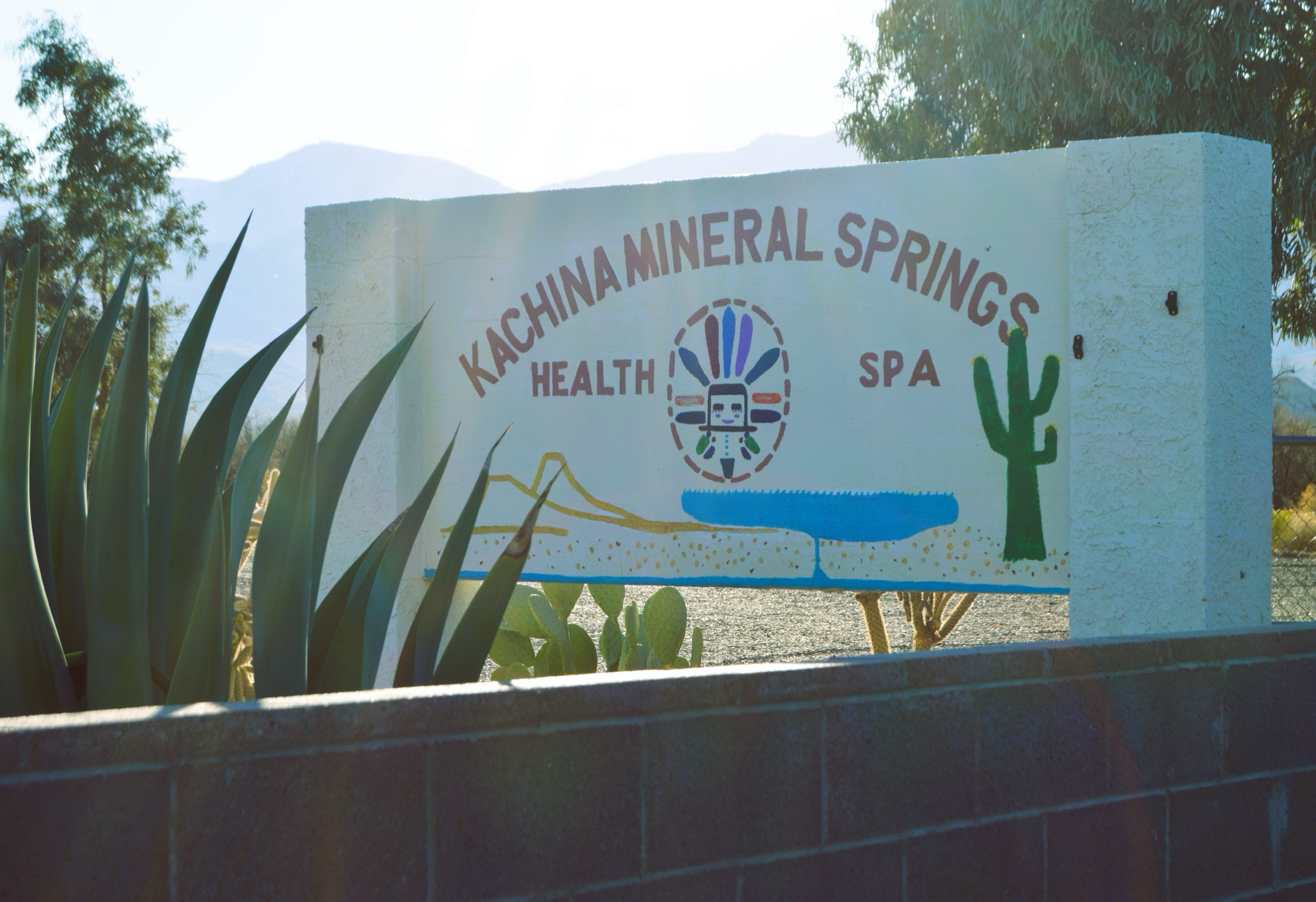 Image of Kachina Mineral Springs Spa Sign outside of business location